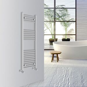 Warmehaus - Straight Bathroom Heated Towel Rail Warmer Radiator Central Heating 1200x400mm Chrome