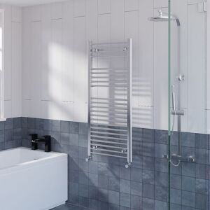 Warmehaus - Straight Heated Towel Rail Bathroom Radiator Chrome 1100x500mm