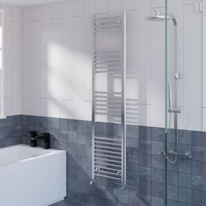 Warmehaus - Straight Heated Towel Rail Bathroom Radiator Chrome 1600x395mm