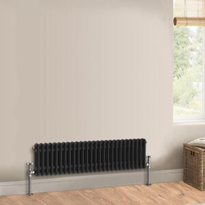 Warmehaus - Traditional Black Radiator Double Column 300 x 1190mm