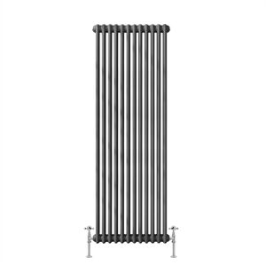 Warmehaus - Traditional Radiator 2 Column Anthracite Vertical Tall Radiators 1800 x 560mm