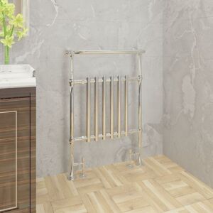 Warmehaus - Traditional 952x659mm Heated Towel Rail Bathroom Radiator Chrome
