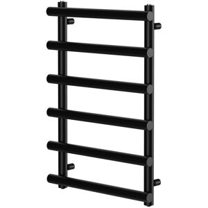 Wholesale Domestic - Colore Finley Matt Black 850mm x 600mm Designer Heated Towel Rail