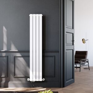 ELEGANT 1600 x 300 mm White Vertical Column Radiator Single Flat Panel Designer Bathroom Radiator ELEGANT 1600 x 300 mm White Vertical Column Radiator Single Flat Panel Designer Bathroom Radiator