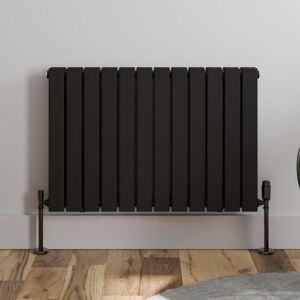 Duratherm - Black Flat Panel Designer Radiator Vertical Horizontal 600 x 912mm Double Panel Duratherm - Black Flat Panel Designer Radiator Vertical Horizontal 600 x 912mm Double Panel