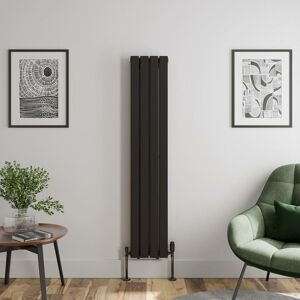 Duratherm - Black Flat Panel Designer Radiator Vertical Horizontal 1600 x 304 Double Panel Duratherm - Black Flat Panel Designer Radiator Vertical Horizontal 1600 x 304 Double Panel