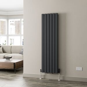 Duratherm - Anthracite Designer Radiator Vertical Horizontal Flat Panel 1600 x 456mm Double Panel Duratherm - Anthracite Designer Radiator Vertical Horizontal Flat Panel 1600 x 456mm Double Panel