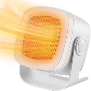 BEIJIYI 1800W Quiet Electric Space Heater, Mini Ceramic Fan Heater, Safe Office Heater - White BEIJIYI 1800W Quiet Electric Space Heater, Mini Ceramic Fan Heater, Safe Office Heater - White