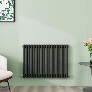 Aica Sanitaire - aica 600x830mm Anthracite Horizontal Traditional Radiator Cast Iron 3 Column Heating uk Aica Sanitaire - aica 600x830mm Anthracite Horizontal Traditional Radiator Cast Iron 3 Column Heating uk