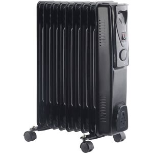 NRG - 240V Oil Filled Radiator 9 Fin 2000W Portable Electric Heater 3 Heat Thermostat NRG - 240V Oil Filled Radiator 9 Fin 2000W Portable Electric Heater 3 Heat Thermostat