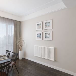 Aica Sanitaire - aica 600x1190mm 2 Column Horizontal White Radiator Central Heating Cast Iron Style Aica Sanitaire - aica 600x1190mm 2 Column Horizontal White Radiator Central Heating Cast Iron Style
