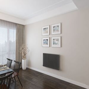 AICA SANITAIRE AICA 600x830mm 3 Column Horizontal Anthracite Radiator Central Heating Cast Iron Style AICA SANITAIRE AICA 600x830mm 3 Column Horizontal Anthracite Radiator Central Heating Cast Iron Style