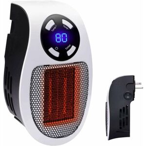 BRIDAY 500W Space Heater, Wall Outlet Electric Space Heater As Seen on tv with Adjustable Thermostat and Timer and led Display, Compact for Office Dorm BRIDAY 500W Space Heater, Wall Outlet Electric Space Heater As Seen on tv with Adjustable Thermostat and Timer and led Display, Compact for Office Dorm