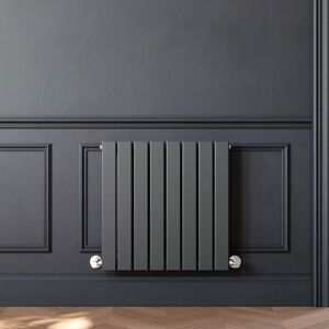 Elegant - 600 x 600 mm Anthracite Horizontal Column Designer Radiator Single Flat Panel Central Heating Radiator Elegant - 600 x 600 mm Anthracite Horizontal Column Designer Radiator Single Flat Panel Central Heating Radiator