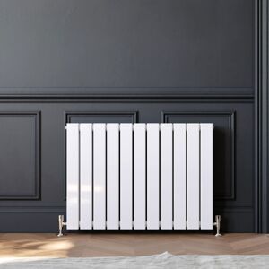 Elegant - 600 x 836 mm White Horizontal Designer Radiator Double Column Flat Panel Radiator Heater Elegant - 600 x 836 mm White Horizontal Designer Radiator Double Column Flat Panel Radiator Heater
