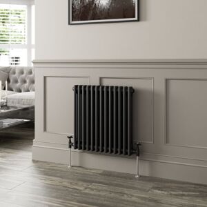 Duratherm - Traditional Black Collosseum Column Radiators Vertical Horizontal 600 x 605mm Double Column Horizontal Duratherm - Traditional Black Collosseum Column Radiators Vertical Horizontal 600 x 605mm Double Column Horizontal