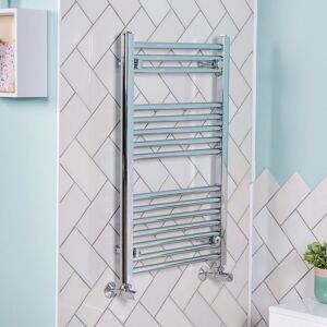 NRG - 800x500 Straight Central Heating Towel Rail Bathroom Heated Rad Radiator Chrome NRG - 800x500 Straight Central Heating Towel Rail Bathroom Heated Rad Radiator Chrome