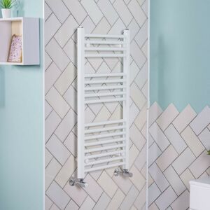 NRG - 900x450 Straight Central Heating Towel Rail Bathroom Heated Rad Radiator White NRG - 900x450 Straight Central Heating Towel Rail Bathroom Heated Rad Radiator White