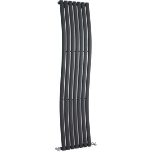 Aspire - Hudson Reed Revive Wave Designer Vertical Radiator 1785mm h x 413mm w - Anthracite Aspire - Hudson Reed Revive Wave Designer Vertical Radiator 1785mm h x 413mm w - Anthracite