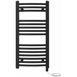 NRG - Bathroom Curved Prefilled Electric Heated Towel Rail Ladder Warmer Radiator 800x400mm Black NRG - Bathroom Curved Prefilled Electric Heated Towel Rail Ladder Warmer Radiator 800x400mm Black