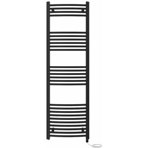 NRG - Bathroom Curved Prefilled Electric Heated Towel Rail Ladder Warmer Radiator 1600x500mm Black NRG - Bathroom Curved Prefilled Electric Heated Towel Rail Ladder Warmer Radiator 1600x500mm Black
