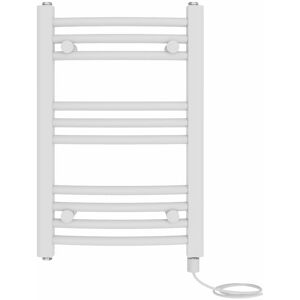 NRG - Bathroom Curved Prefilled Electric Heated Towel Rail Ladder Warmer Radiator 600x400mm White NRG - Bathroom Curved Prefilled Electric Heated Towel Rail Ladder Warmer Radiator 600x400mm White
