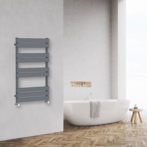 NRG - Bathroom Flat Panel Heated Towel Rail Radiator Central Heating 1000x600mm Anthracite NRG - Bathroom Flat Panel Heated Towel Rail Radiator Central Heating 1000x600mm Anthracite