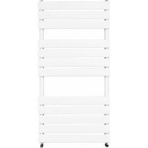 NRG Bathroom Flat Panel Heated Towel Rail Radiator Central Heating 1200x600mm White NRG Bathroom Flat Panel Heated Towel Rail Radiator Central Heating 1200x600mm White