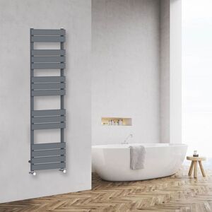 NRG - Bathroom Flat Panel Heated Towel Rail Radiator Central Heating 1600x450mm Anthracite NRG - Bathroom Flat Panel Heated Towel Rail Radiator Central Heating 1600x450mm Anthracite