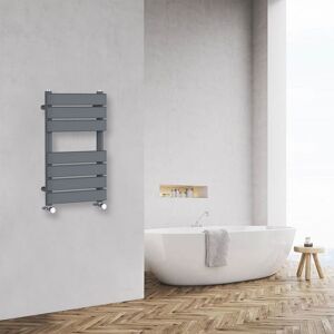 NRG Bathroom Flat Panel Heated Towel Rail Radiator Central Heating 650x400mm Anthracite NRG Bathroom Flat Panel Heated Towel Rail Radiator Central Heating 650x400mm Anthracite