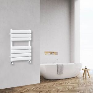 NRG - Bathroom Flat Panel Heated Towel Rail Radiator Central Heating 650x500mm White NRG - Bathroom Flat Panel Heated Towel Rail Radiator Central Heating 650x500mm White