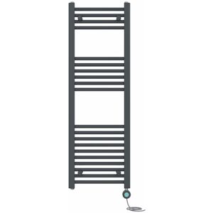 NRG - Bathroom Prefilled Electric Heated Towel Rail Straight Radiator Thermo Smart WiFi 1200x400mm Anthracite NRG - Bathroom Prefilled Electric Heated Towel Rail Straight Radiator Thermo Smart WiFi 1200x400mm Anthracite