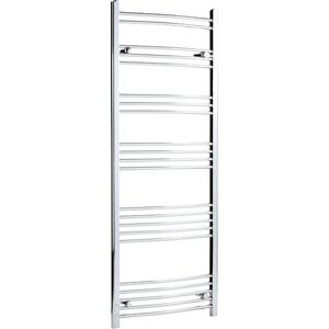 Duratherm - Dual Fuel Heated Towel Rail Chrome Thermostatic Designer Curved Electric 1600 x 600mm Duratherm - Dual Fuel Heated Towel Rail Chrome Thermostatic Designer Curved Electric 1600 x 600mm