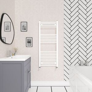 NRG - Bathroom Straight Heated Towel Rail Radiator Ladder Warmer Heating White 1200x500mm NRG - Bathroom Straight Heated Towel Rail Radiator Ladder Warmer Heating White 1200x500mm