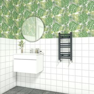NRG Bathroom Straight Heated Towel Rail Radiator Ladder Warmer Heating Anthracite 600x300mm NRG Bathroom Straight Heated Towel Rail Radiator Ladder Warmer Heating Anthracite 600x300mm