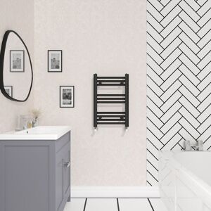 NRG Bathroom Straight Heated Towel Rail Radiator Ladder Warmer Heating Black 600x400mm NRG Bathroom Straight Heated Towel Rail Radiator Ladder Warmer Heating Black 600x400mm