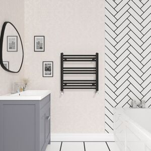 NRG Bathroom Straight Heated Towel Rail Radiator Ladder Warmer Heating Black 600x600mm NRG Bathroom Straight Heated Towel Rail Radiator Ladder Warmer Heating Black 600x600mm