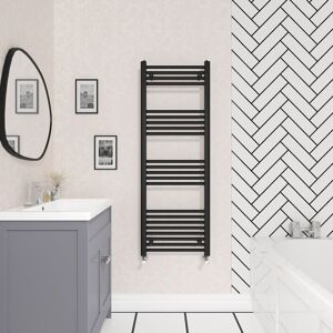 NRG - Bathroom Straight Heated Towel Rail Radiator Ladder Warmer Heating Black 1400x500mm NRG - Bathroom Straight Heated Towel Rail Radiator Ladder Warmer Heating Black 1400x500mm
