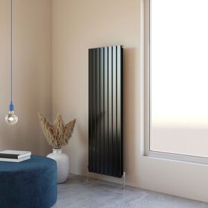 Acezanble - 1600x544mm Double Black Vertical Flat Panel Central Heating Designer Radiator Acezanble - 1600x544mm Double Black Vertical Flat Panel Central Heating Designer Radiator