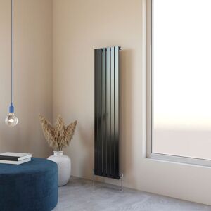 Acezanble - 1600x408mm Single Black Vertical Flat Panel Central Heating Designer Radiator Acezanble - 1600x408mm Single Black Vertical Flat Panel Central Heating Designer Radiator