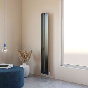 Acezanble 1800x272mm Single Black Vertical Flat Panel Central Heating Designer Radiator Acezanble 1800x272mm Single Black Vertical Flat Panel Central Heating Designer Radiator