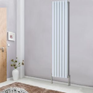 NRG - Designer 1800x408 Vertical Flat Double Panel Column Radiator Modern White Bathroom Heater Central Heating NRG - Designer 1800x408 Vertical Flat Double Panel Column Radiator Modern White Bathroom Heater Central Heating