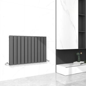 Mcc Direct - 600 x 748mm Double Designer Flat Panel Central Heating Radiator anthracite Mcc Direct - 600 x 748mm Double Designer Flat Panel Central Heating Radiator anthracite