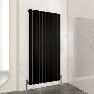 Mcc Direct - 1600 x 680mm Single Designer Flat Panel Central Heating Radiator matt black Mcc Direct - 1600 x 680mm Single Designer Flat Panel Central Heating Radiator matt black