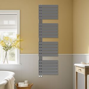 NRG - Designer Heated Towel Rail Radiator Modern Bathroom Flat Panel Warmer Rads 1800x500mm Gunmetal NRG - Designer Heated Towel Rail Radiator Modern Bathroom Flat Panel Warmer Rads 1800x500mm Gunmetal