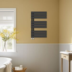 NRG Designer Heated Towel Rail Radiator Modern Bathroom Flat Panel Warmer Rads 824x500mm Black NRG Designer Heated Towel Rail Radiator Modern Bathroom Flat Panel Warmer Rads 824x500mm Black