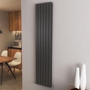 Aica Sanitaire - aica Flat Panel Radiator Designer Central Heating Vertical 1800x408mm Double Anthracite Aica Sanitaire - aica Flat Panel Radiator Designer Central Heating Vertical 1800x408mm Double Anthracite