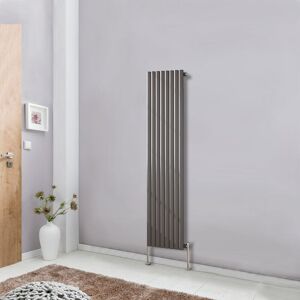 NRG - Designer Radiator Oval Column Central Heating Anthracite Rads Vertical 1600x472mm Single NRG - Designer Radiator Oval Column Central Heating Anthracite Rads Vertical 1600x472mm Single
