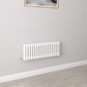 Aica Sanitaire - aica Traditional Radiator Central Heating Cast Iron Style 2 Column Horizontal 300x830mm White Aica Sanitaire - aica Traditional Radiator Central Heating Cast Iron Style 2 Column Horizontal 300x830mm White