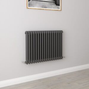AICA SANITAIRE Aica Traditional Radiator Central Heating Cast Iron Style 2 Column Horizontal 600x830mm Anthracite AICA SANITAIRE Aica Traditional Radiator Central Heating Cast Iron Style 2 Column Horizontal 600x830mm Anthracite
